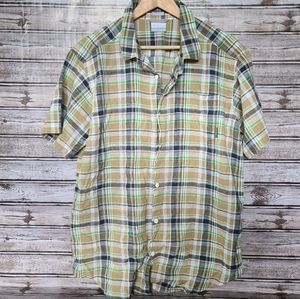 2 For $10 Columbia Regular Fit Short Sleeve Button Shirt size L